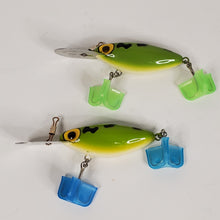 Load image into Gallery viewer, Storm ThinFin Frog Green Metal Lip Crankbait Lot of 2