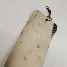 Load image into Gallery viewer, Rip's #2 Pat Pend Metal Fishing Dodger Flasher Vintage Used