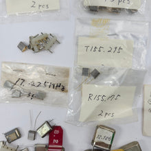 Load image into Gallery viewer, Large Lot Vintage Quartz Radio Crystals - CR-65/U Military, HC-6, M-Tron - Ham Radio Parts