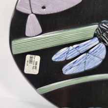 Load image into Gallery viewer, Rick Stafford Pond Series Sushi Platter Dragonfly Fish Lily Pad Signed 16"