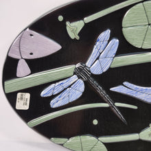 Load image into Gallery viewer, Rick Stafford Pond Series Sushi Platter Dragonfly Fish Lily Pad Signed 16"