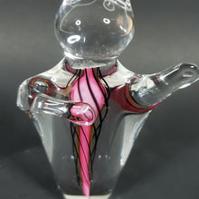 Load image into Gallery viewer, Schmidt Rhea Mini Handblown Glass Paperweight "Heartfelt" Pink