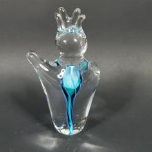 Load image into Gallery viewer, Schmidt Rhea Mini Handblown Glass Paperweight "Heartfelt" Aqua