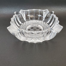 Load image into Gallery viewer, Vintage MCM Heavy Cut Crystal Square Ashtray Unique Patterned Center Dome