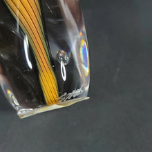 Load image into Gallery viewer, Schmidt Rhea Mini Handblown Glass Paperweight "Heartfelt" Gold #1