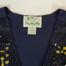 Load image into Gallery viewer, The Quacker Factory Women's Roosters Chick Chicken Sequined Vest Size M