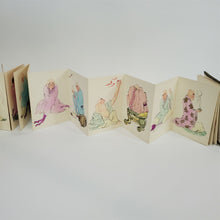Load image into Gallery viewer, 18 Eighteen Arhats Luohan Chinese Fan-Fold Art Print Book 十八羅漢