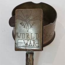 Load image into Gallery viewer, Trench Art Ash Tray 1914-1918 World War French 75mm Shell Imperial German Button