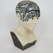 Load image into Gallery viewer, Antique Phrenological Head Phrenology Bust Fowler's Improved Ceramic 9-1/2"