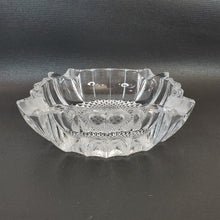 Load image into Gallery viewer, Vintage MCM Heavy Cut Crystal Square Ashtray Unique Patterned Center Dome