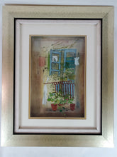 Load image into Gallery viewer, Flowers On Balcony 3D Glass Serigraph Painting Jean Pierre Weill Limited 82/450