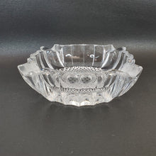 Load image into Gallery viewer, Vintage MCM Heavy Cut Crystal Square Ashtray Unique Patterned Center Dome