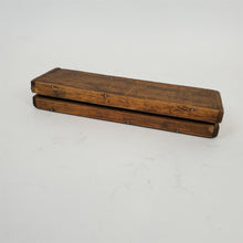 Load image into Gallery viewer, Vintage Oil Stone 2-Sided Natural Sharpening Stone Coarse &amp; Fine in Wooden Box
