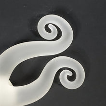 Load image into Gallery viewer, Payton Flameworks Curl frosted handblown glass bottle stopper