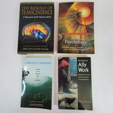 Load image into Gallery viewer, Lot of 4 Books: Original Wisdom, Soul Psychology, Biology of Transcendence...