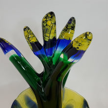 Load image into Gallery viewer, Hand Blown Mid Century Modern Art Glass Pot Cactus or Futurist Flower Signed