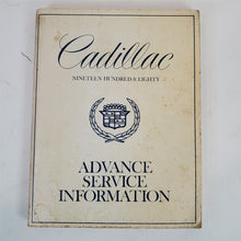 Load image into Gallery viewer, 80 1980 Cadillac Advance Service Information Manual