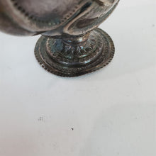 Load image into Gallery viewer, Vintage Silver Plate Decanter Wine Jug threaded lid &amp; stopper w/chain on Spout