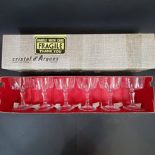 Load image into Gallery viewer, 6 Vintage Cristal d'Arques-Durand Versailles Champagne/Sherbet Glasses France