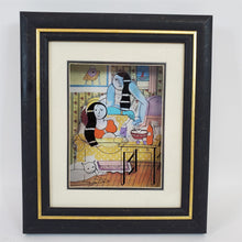 Load image into Gallery viewer, Jean-Pierre Weill 3D Glass Serigraph Painting Vitreography "Two Sisters"
