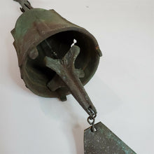 Load image into Gallery viewer, Cast Bronze Wind Bell/Chime 24" Arcosanti Paolo Soleri. Great Patina