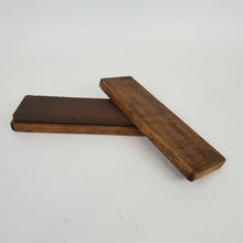 Load image into Gallery viewer, Vintage Oil Stone 2-Sided Natural Sharpening Stone Coarse &amp; Fine in Wooden Box