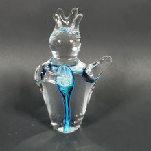 Load image into Gallery viewer, Schmidt Rhea Mini Handblown Glass Paperweight "Heartfelt" Aqua