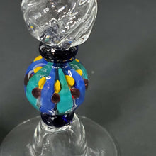 Load image into Gallery viewer, Handblown glass pedestal shaker set "Multicolor" by Gazelle Art Glass... Signed