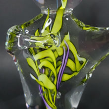 Load image into Gallery viewer, Schmidt Rhea Handblown glass Heartfelt Large 7" Paperweight Lime