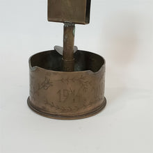 Load image into Gallery viewer, Trench Art Ash Tray 1914-1918 World War French 75mm Shell Imperial German Button