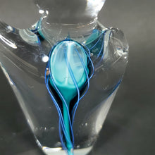 Load image into Gallery viewer, Schmidt Rhea Mini Handblown Glass Paperweight "Heartfelt" Aqua