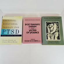Load image into Gallery viewer, Lot of 3 Books Post-Traumatic Therapy; Acute Stress Disorder; Cognitive Behavior