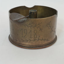 Load image into Gallery viewer, Trench Art Ash Tray 1914-1918 World War French 75mm Shell Imperial German Button