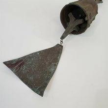 Load image into Gallery viewer, Cast Bronze Wind Bell/Chime 24" Arcosanti Paolo Soleri. Great Patina
