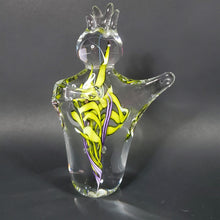 Load image into Gallery viewer, Schmidt Rhea Handblown glass Heartfelt Large 7" Paperweight Lime