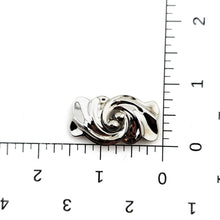 Load image into Gallery viewer, Vintage Polished Silver Tone Abstract Swirl Modernist Brooch Pin 1-3/8"