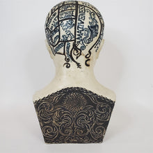 Load image into Gallery viewer, Antique Phrenological Head Phrenology Bust Fowler's Improved Ceramic 9-1/2"