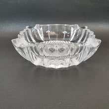 Load image into Gallery viewer, Vintage MCM Heavy Cut Crystal Square Ashtray Unique Patterned Center Dome
