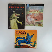 Load image into Gallery viewer, Lot of 3 Books: Trickster Tales-Sherman; Tricksters-Hamilton; Coyote-McDermott