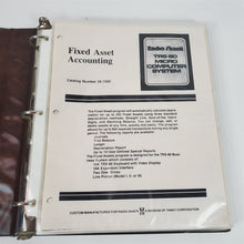 Load image into Gallery viewer, Reprint of TRS-80 Fixed Asset Accounting Manual 26-1560 w/ Binder