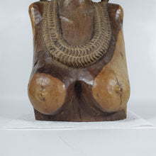 Load image into Gallery viewer, Primitive Hand Carved Bust - African Princess Heavy Ironwood 29" tall Sculpture