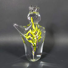 Load image into Gallery viewer, Schmidt Rhea Handblown glass Heartfelt Large 7" Paperweight Lime