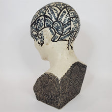 Load image into Gallery viewer, Antique Phrenological Head Phrenology Bust Fowler's Improved Ceramic 9-1/2"