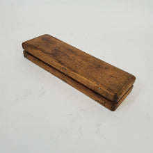 Load image into Gallery viewer, Vintage Oil Stone 2-Sided Natural Sharpening Stone Coarse &amp; Fine in Wooden Box
