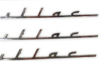 Load image into Gallery viewer, Cadillac Script Emblem Chrome Badge Lot of 3 Vintage