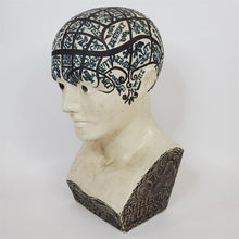 Load image into Gallery viewer, Antique Phrenological Head Phrenology Bust Fowler's Improved Ceramic 9-1/2"