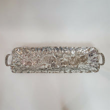 Load image into Gallery viewer, Rabbit Design Serving Tray in Polished Aluminum with Handles 19-1/2" Mexico