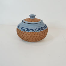 Load image into Gallery viewer, Vintage Y2K Necon Air Airlines Happy New Year 2000 Terra Cotta Jar smudged