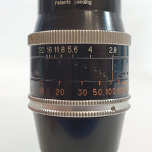 Load image into Gallery viewer, Kern-Paillard Yvar 75mm f/2.8 Cine Lens in C-Mount w/ Hard Case