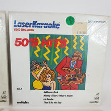 Load image into Gallery viewer, Lot of 4 Pioneer Karaoke 50's Hits Vols 1, 4, 9 and 10 - 1950s 8" Mini Laserdisc